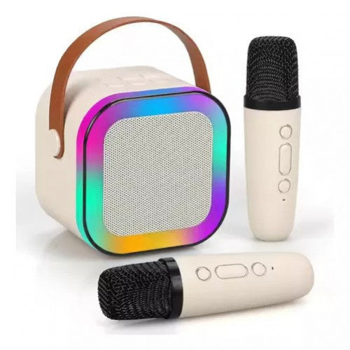 🔥 ¡Lleva la fiesta a cualquier lugar con el Mini Parlante con Micrófono USB RGB! 🎤