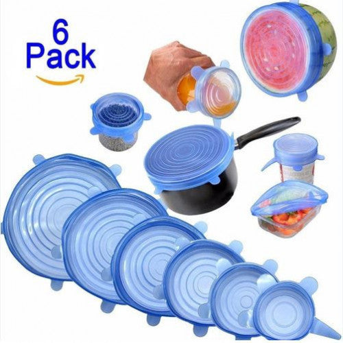 🍽️ ¡Conserva tu comida fresca por más tiempo! 6 tapas en 1 COMPRA!!! 🍽️