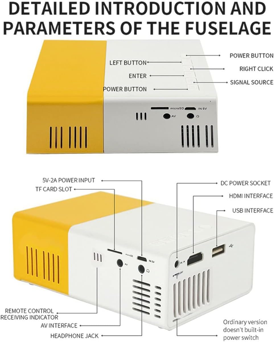 🎬🍿 Mini Proyector Portátil: Convierte Tu Hogar en un Cine