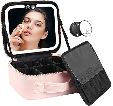 🎀 Organizador de Maquillaje con Espejo LED – Belleza y Comodidad en un Solo Lugar 🎀
