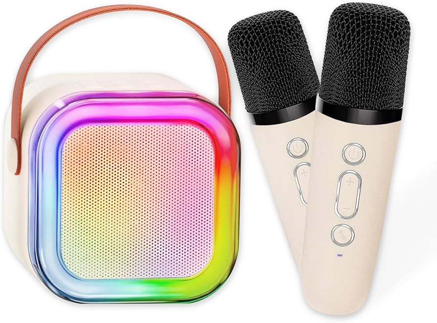 🔥 ¡Lleva la fiesta a cualquier lugar con el Mini Parlante con Micrófono USB RGB! 🎤