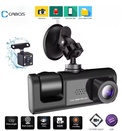 🚗📹 Cámara de Seguridad WIFI 3 en 1  - Full HD para Auto 📹🚗