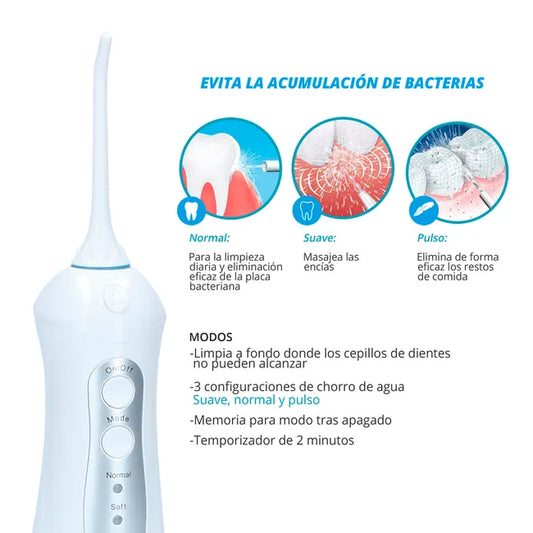 💦 Irrigador Dental Portátil USB – Limpieza Profunda Profesional Casera 🦷✨