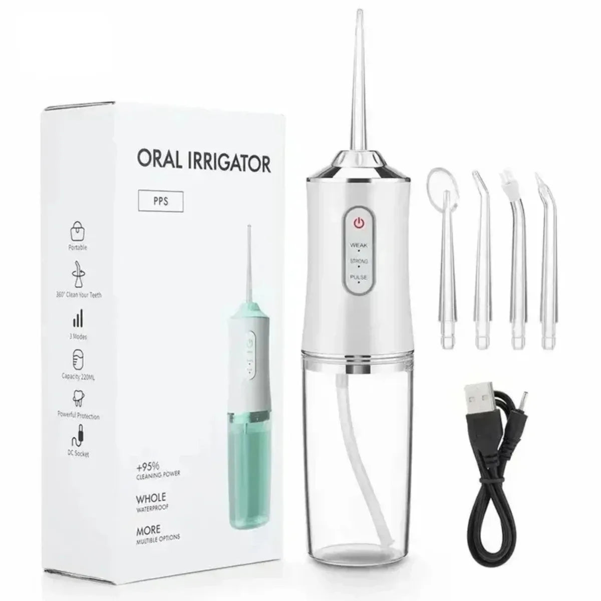 💦 Irrigador Dental Portátil USB – Limpieza Profunda Profesional Casera 🦷✨