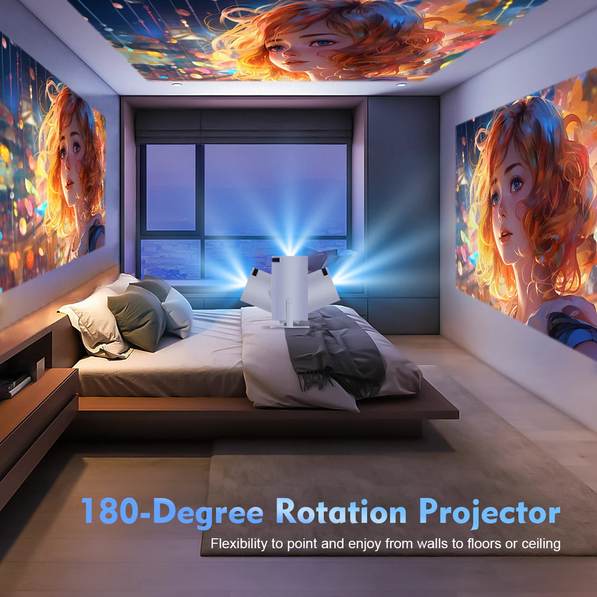 🎥✨ Proyector Full HD 4K - Convierte Tu Hogar en un Cine con Sonido Envolvente 🎬🏠