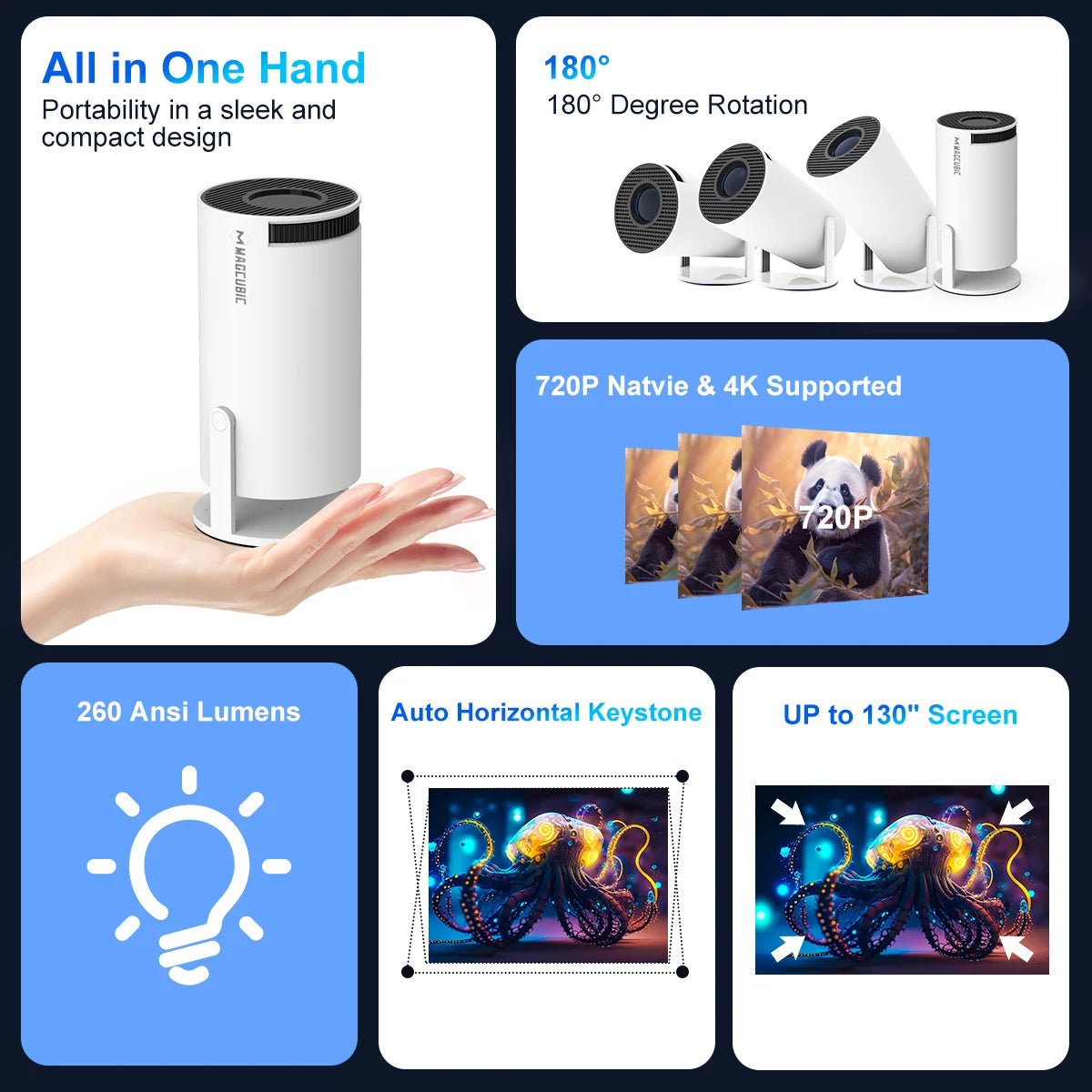 🎥✨ Proyector Full HD 4K - Convierte Tu Hogar en un Cine con Sonido Envolvente 🎬🏠
