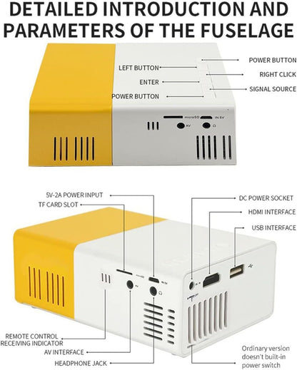 🎬🍿 Mini Proyector Portátil: Convierte Tu Hogar en un Cine