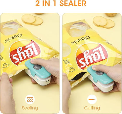 🛑 Mini Sellador Portátil USB – Sella y Conserva tus Alimentos en Segundos 🛑