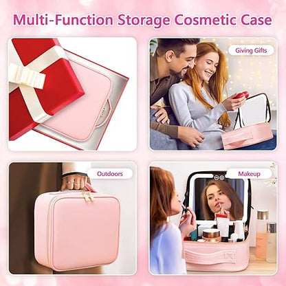 🎀 Organizador de Maquillaje con Espejo LED – Belleza y Comodidad en un Solo Lugar 🎀