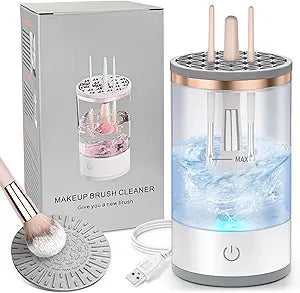 💄 Limpiador Automático de Brochas – Ahorra Tiempo y Cuida tu Piel 💧