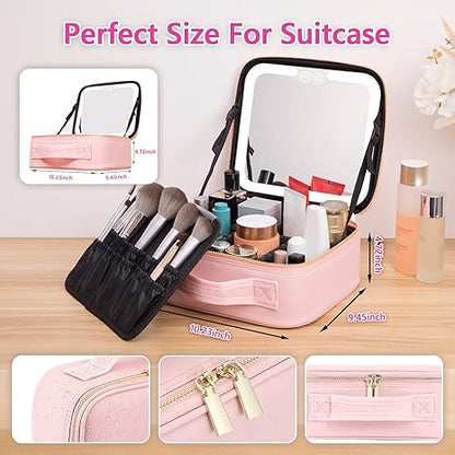 🎀 Organizador de Maquillaje con Espejo LED – Belleza y Comodidad en un Solo Lugar 🎀