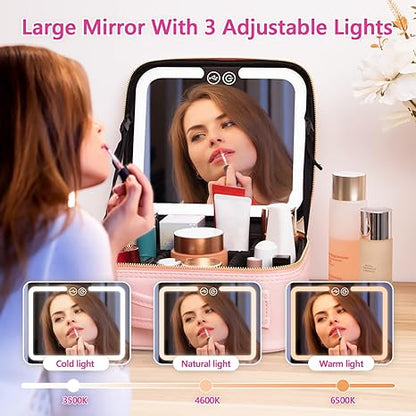 🎀 Organizador de Maquillaje con Espejo LED – Belleza y Comodidad en un Solo Lugar 🎀