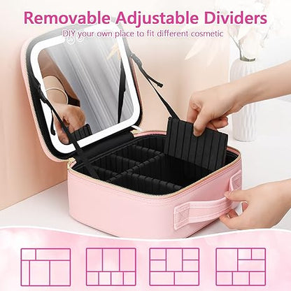 🎀 Organizador de Maquillaje con Espejo LED – Belleza y Comodidad en un Solo Lugar 🎀