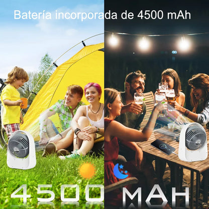 🌬️ Ventilador Solar Recargable 3 en 1: Energía Fresca Donde Quieras