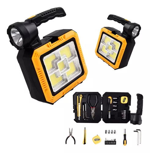🔦 ¡Linterna Con Set de Herramientas: Iluminación y Herramientas en un Solo Kit! 🧰