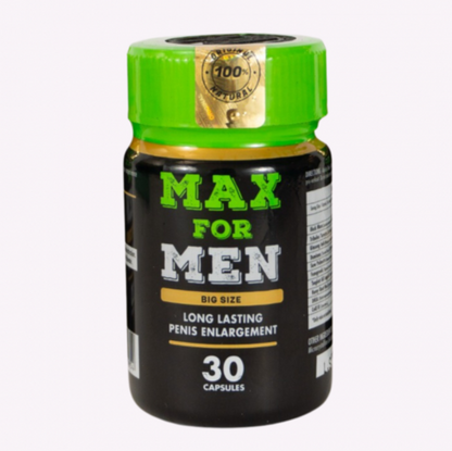 🔥 MAX FOR MEN – Pastillas para rendimiento intimo Naturales! 🔥