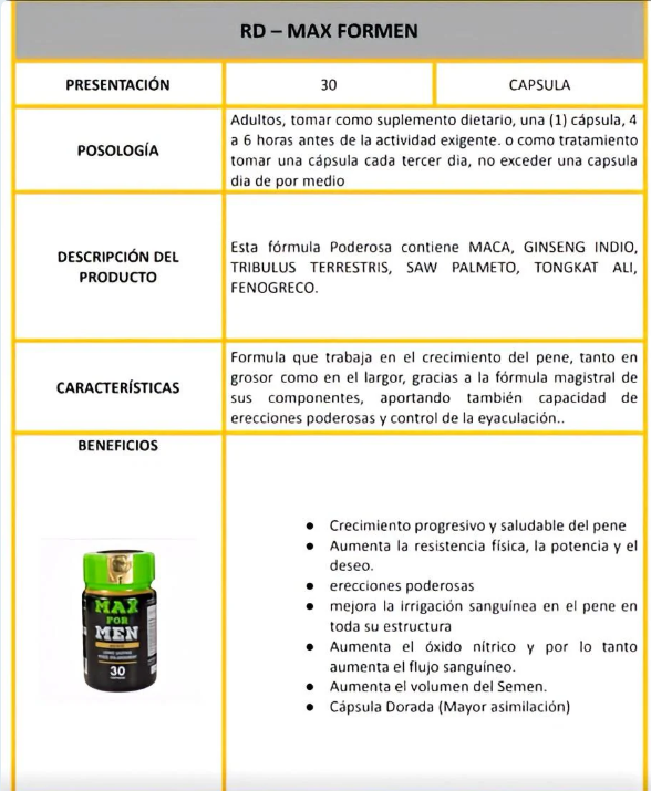 🔥 MAX FOR MEN – Pastillas para rendimiento intimo Naturales! 🔥