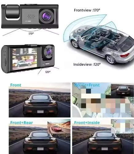 🚗📹 Cámara de Seguridad WIFI 3 en 1  - Full HD para Auto 📹🚗