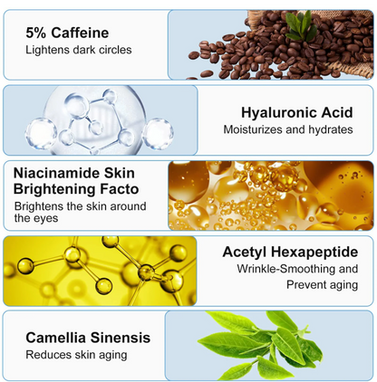 👁️ RODILLO ANTIOJERAS Serum con Cafeína – Despierta tu Mirada y Reduce Ojeras 👁️