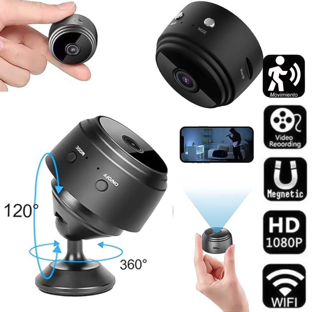 📸 ¡Mini Cámara de Vigilancia Wi-Fi - Seguridad Total! 🔒